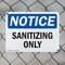 Signmission Sanitizing Only, 10 in W x Rectangle, Aluminum OS-2PACK-NS-A-710-L-18241 - alternate 7